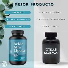 Ácido Alfa Lipóico (ala) 600mg Enriquecido Con Cúrcuma 180 Cápsulas