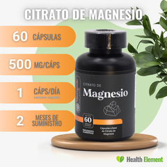 Citrato de Magnesio 60 caps - MOMOSIE