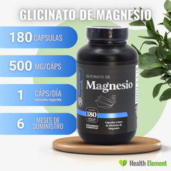 Glicinato de Magnesio 180 caps - MOMOSIE