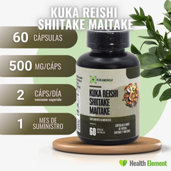 Kuka Reishi Shiitake Maitake 60 cápsulas