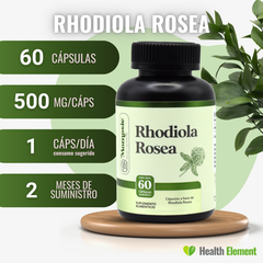 Rhodiola Rosea Premium Pura 60 Cápsulas De 500 Mg Dura 2 Meses | Momosie