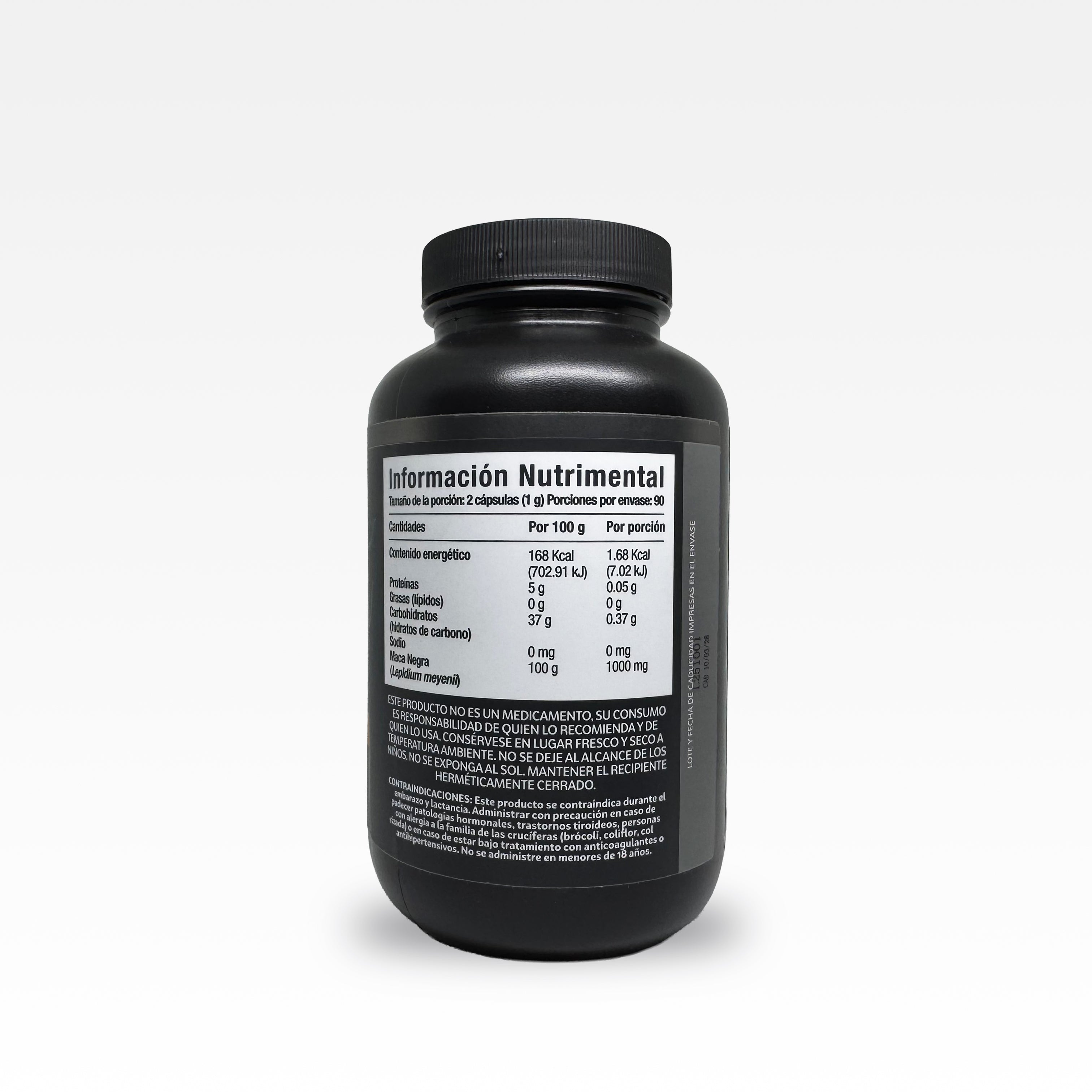 Maca Negra del Perú 180 Cápsulas - MOMOSIE