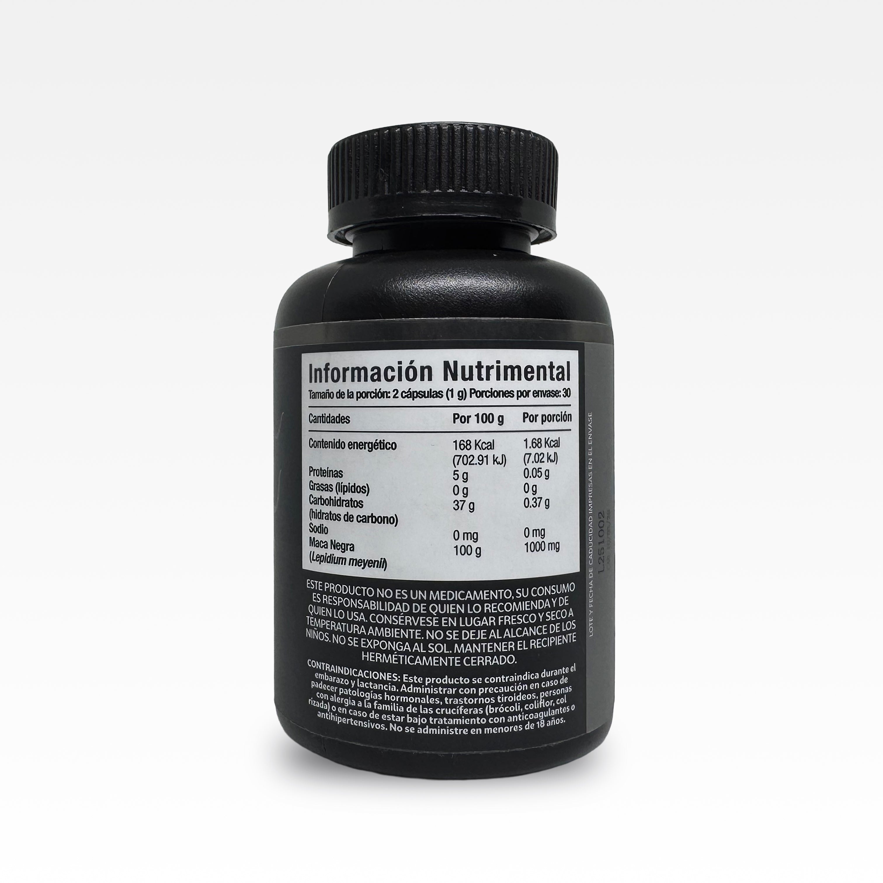 Maca Negra del Perú 60 Cápsulas - MOMOSIE