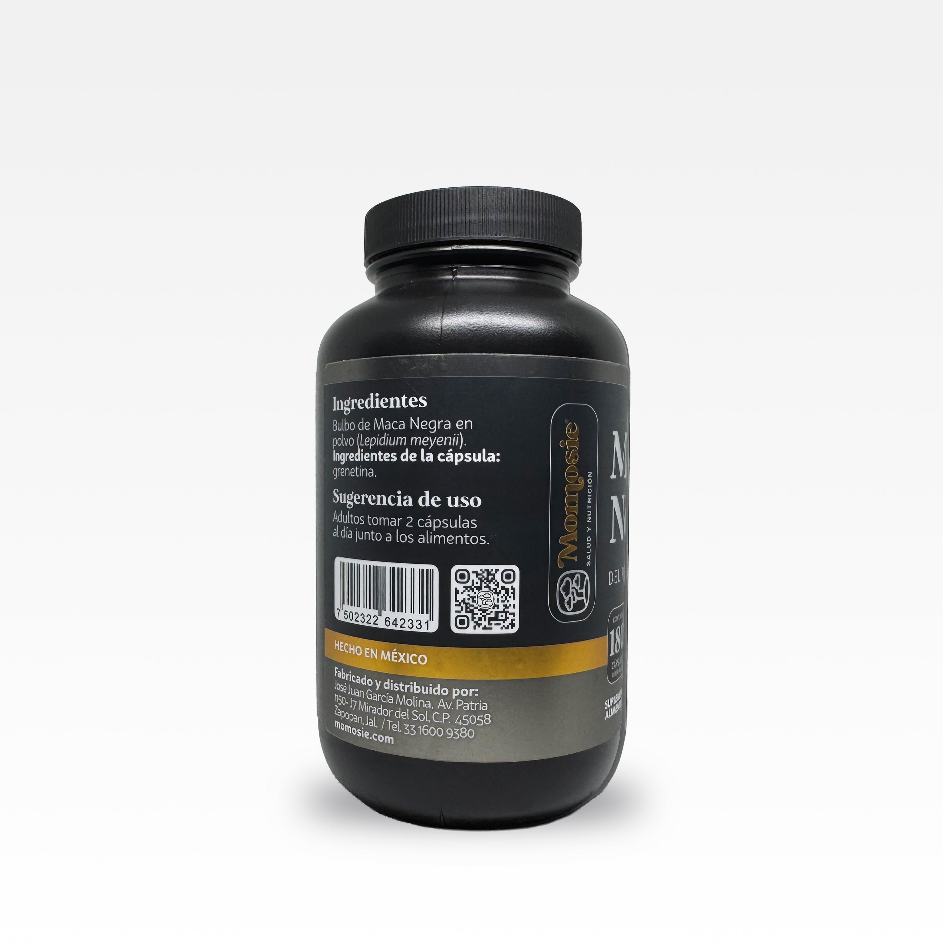 Maca Negra del Perú 180 Cápsulas - MOMOSIE