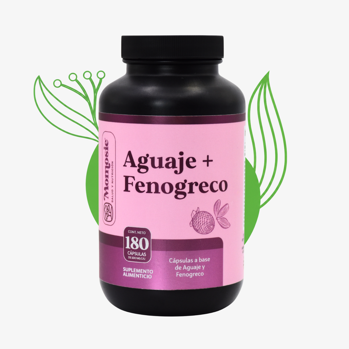 Aguaje y Fenogreco 180 Cápsulas 500 Mg