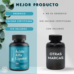 Ácido Alfa Lipóico (ala) 600mg Enriquecido Con Cúrcuma 60 Cápsulas