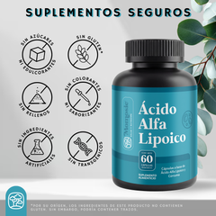 Ácido Alfa Lipóico (ala) 600mg Enriquecido Con Cúrcuma 60 Cápsulas