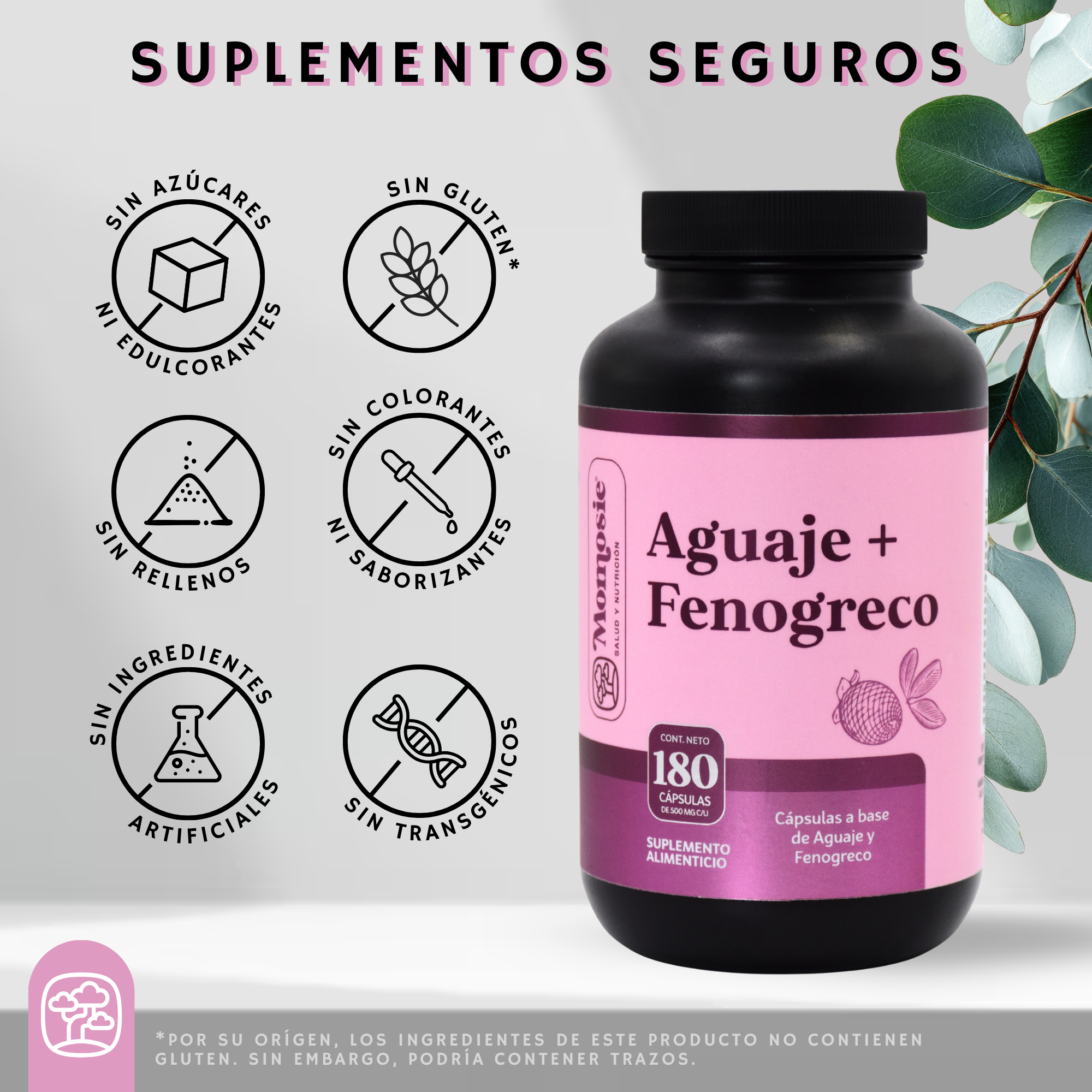 Aguaje y Fenogreco 180 Cápsulas 500 Mg