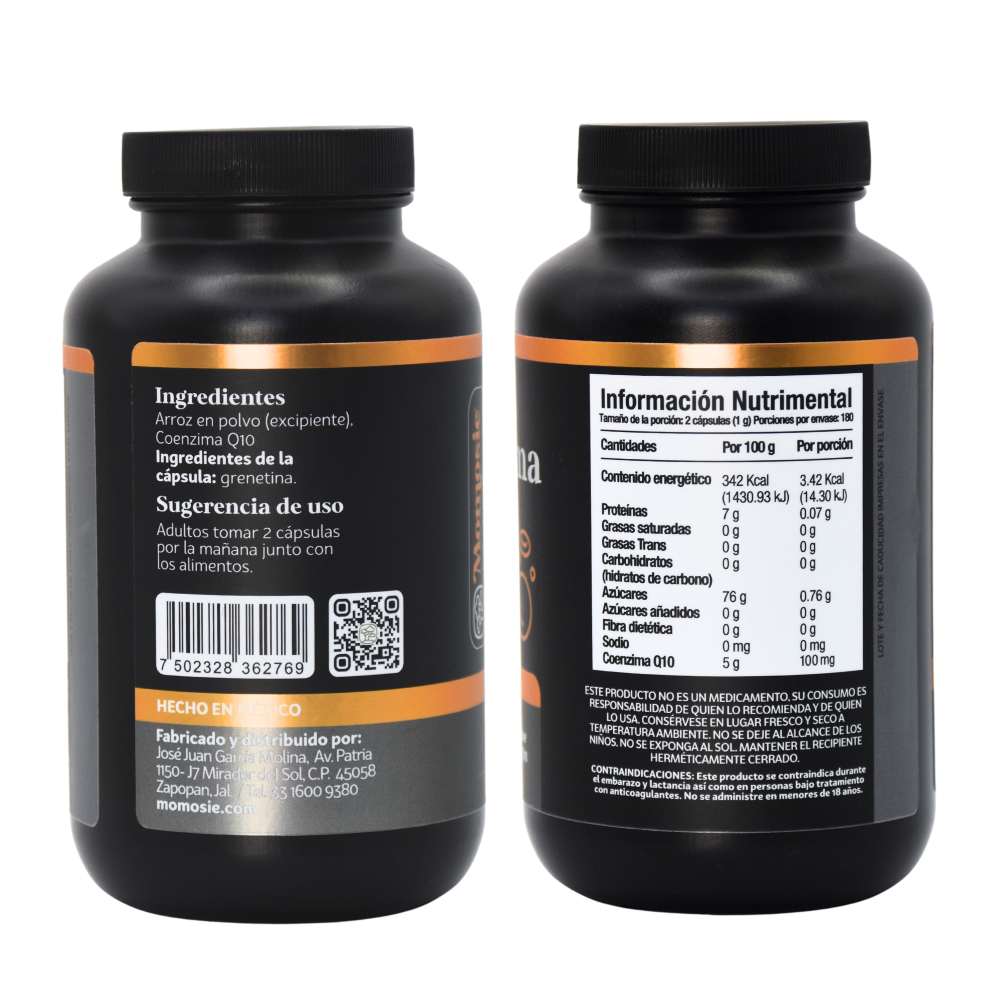 Coenzima Q10 De 180 Cápsulas 500 Mg