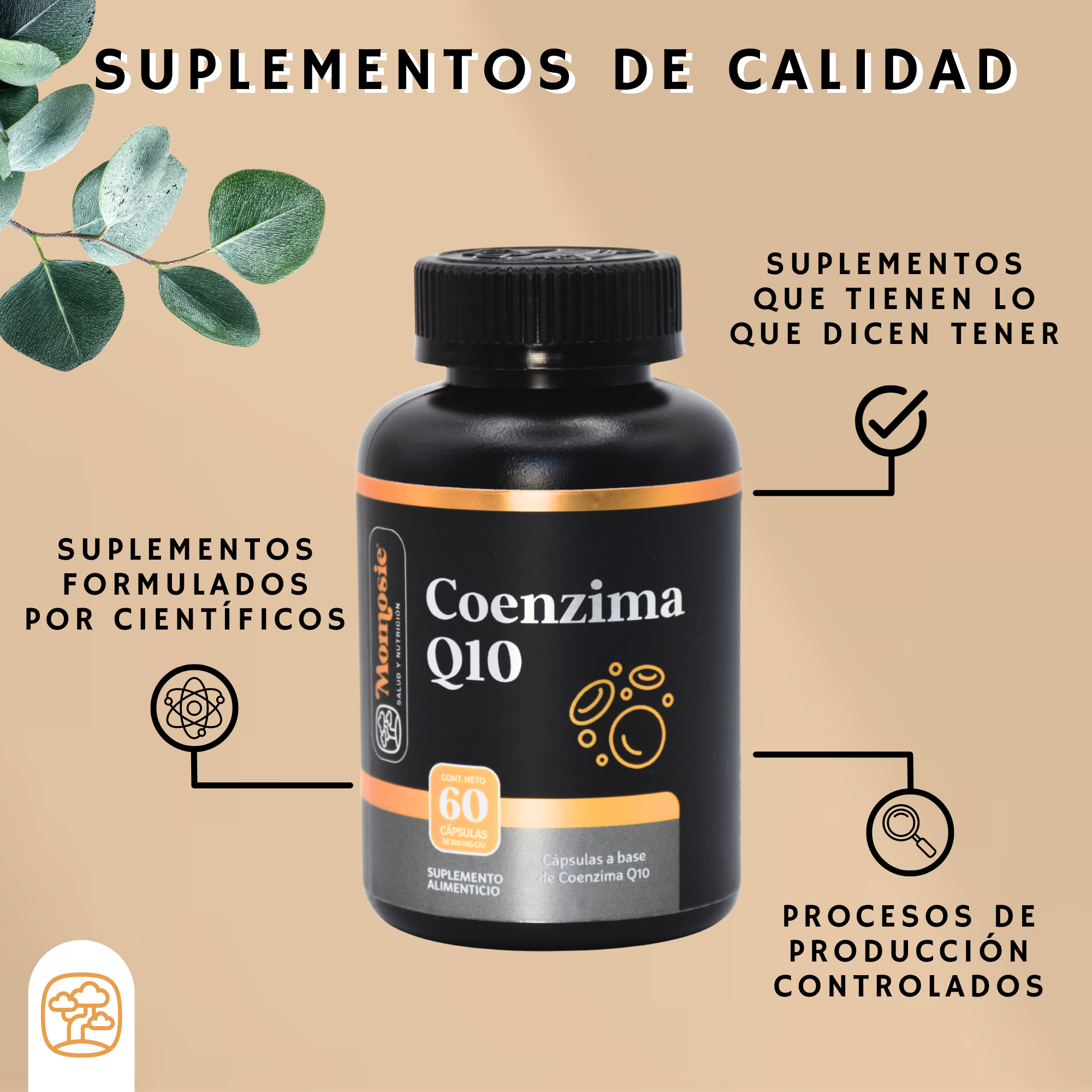 Coenzima Q10 De 60 Cápsulas 500 Mg