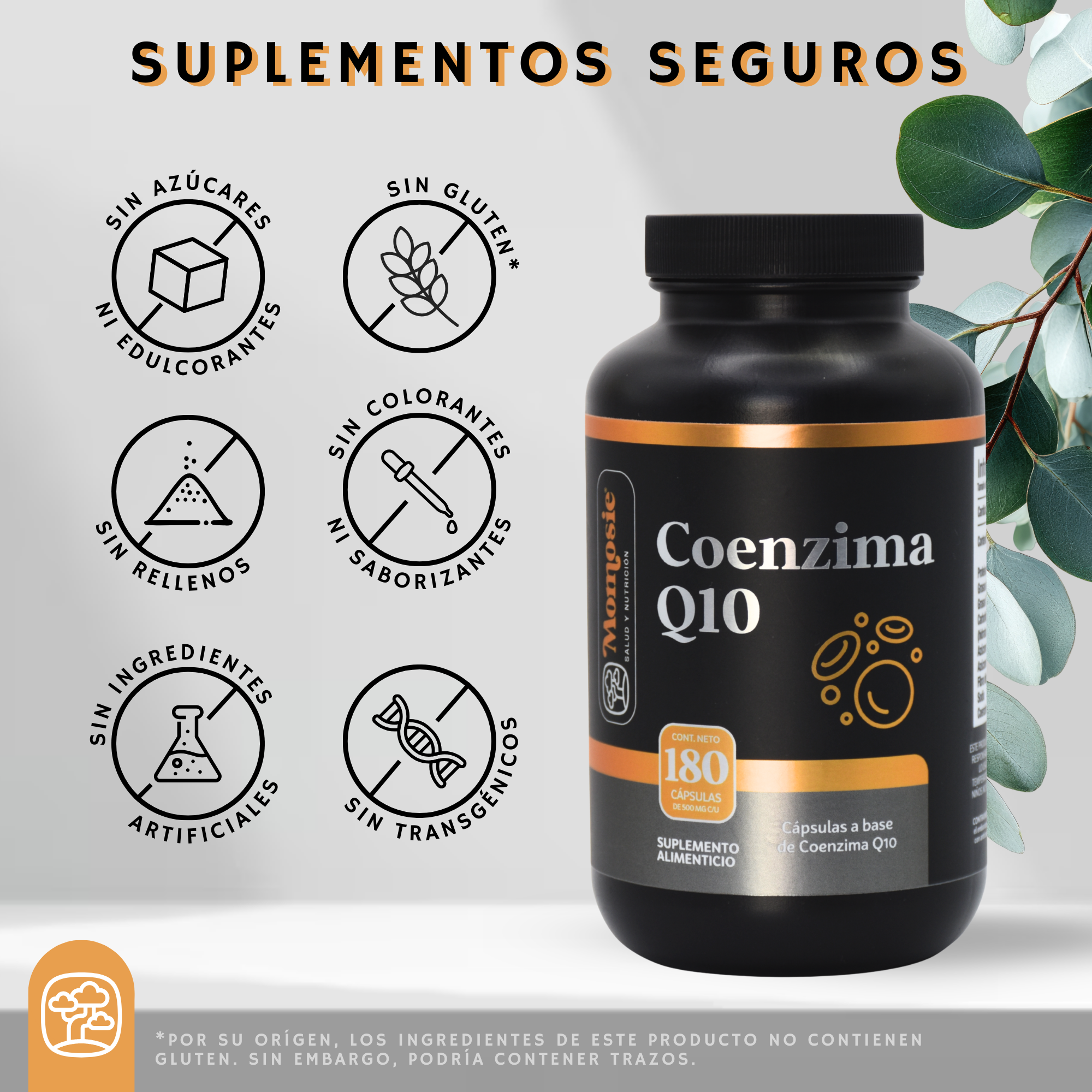 Coenzima Q10 De 180 Cápsulas 500 Mg
