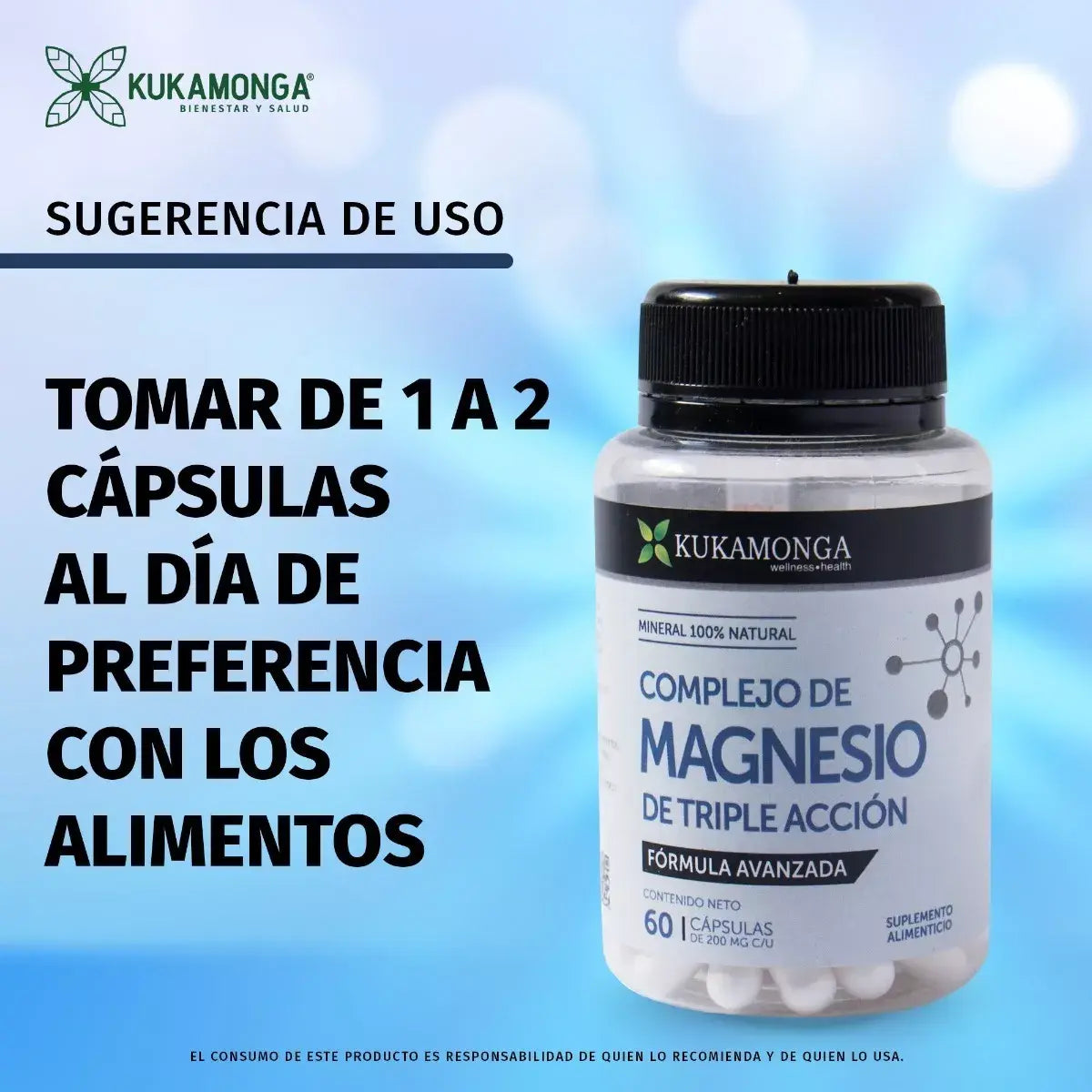 Complejo de Magnesio – 60 capsulas – KUKAMONGA