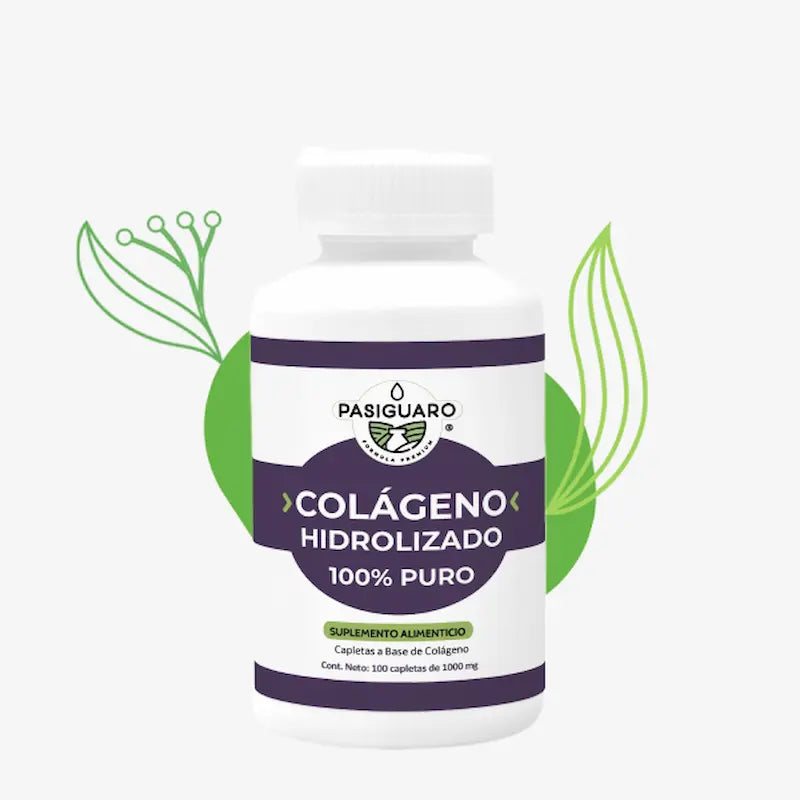 COLÁGENO HIDROLIZADO 100% PURO 100 capletas de 1000 mg. Pasiguaro®