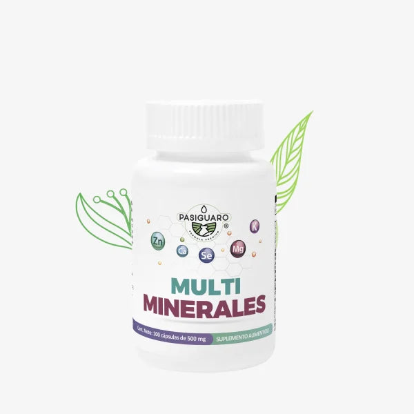 MULTIMINERALES 100 cápsulas de 500 mg. Pasiguaro®