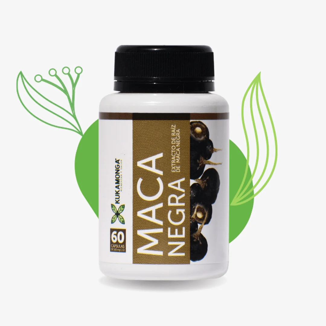 Maca Negra - 60 Cápsulas - KUKAMONGA