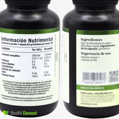 Rhodiola Rosea Premium Pura 180 Cápsulas De 500 Mg Dura 2 Meses | Momosie