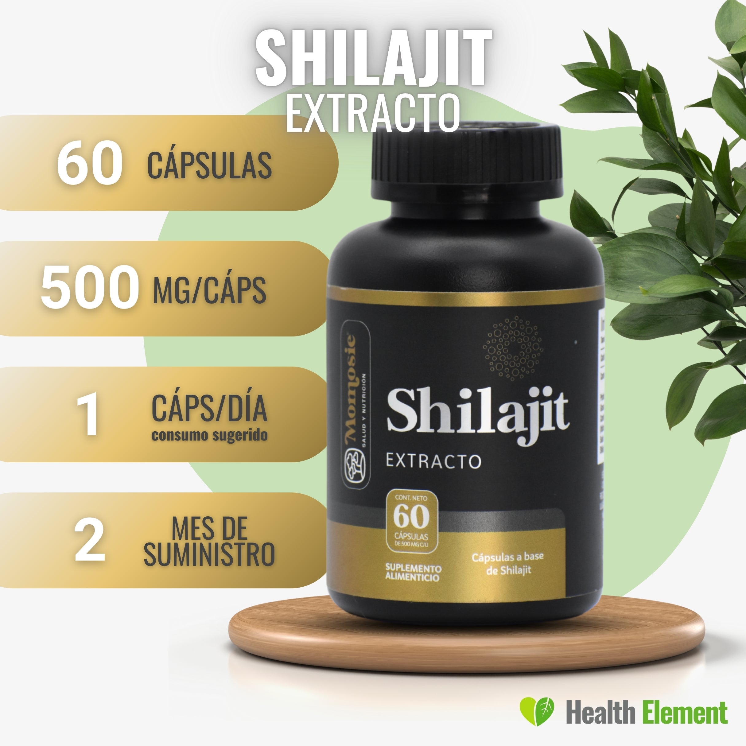 Shilajit 60 cápsulas – MOMOSIE