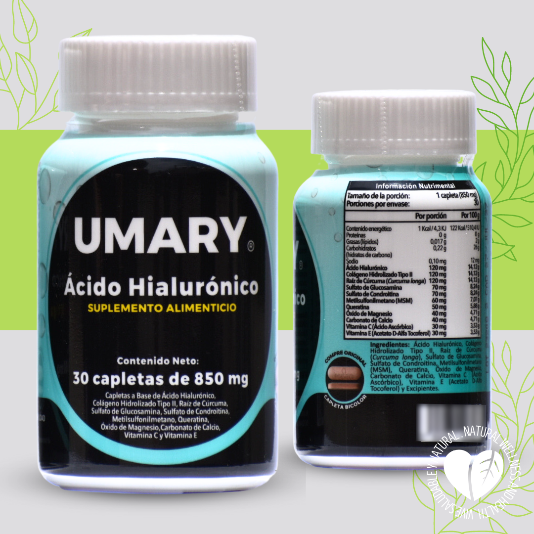 Umary Ácido Hialurónico 30 Capletas de 850 mg