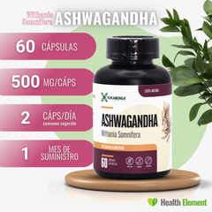 ASHWAGANDHA – 60 capsulas – KUKAMONGA