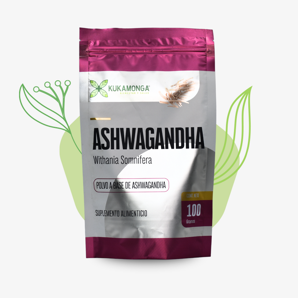 Ashwagandha 100 gramos - KUKAMONGA