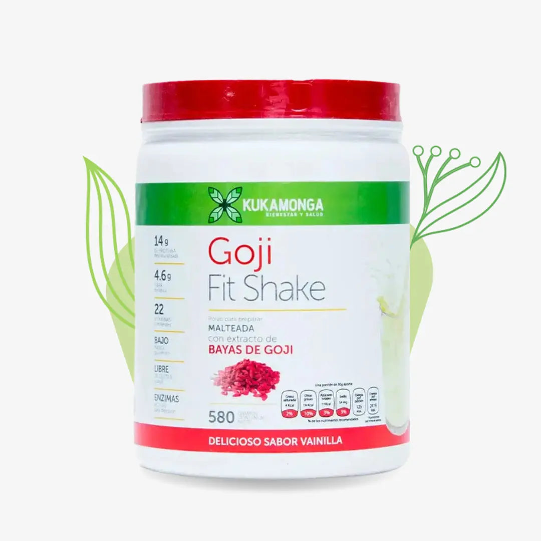 Goji Fit Shake sabor vainilla 580gr - KUKAMONGA