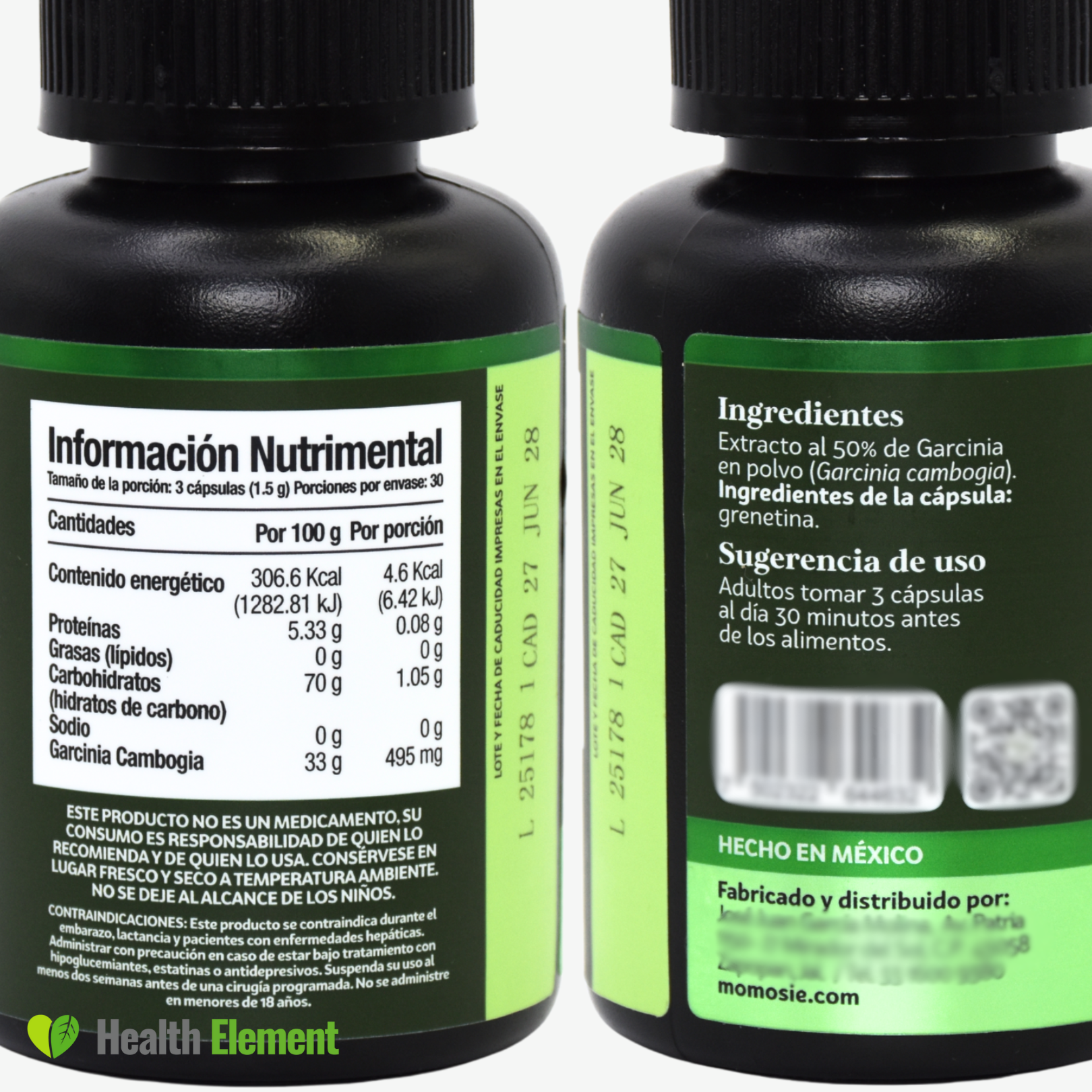 Garcinia Cambogia | Momosie Termogénicos | 90 Cápsulas