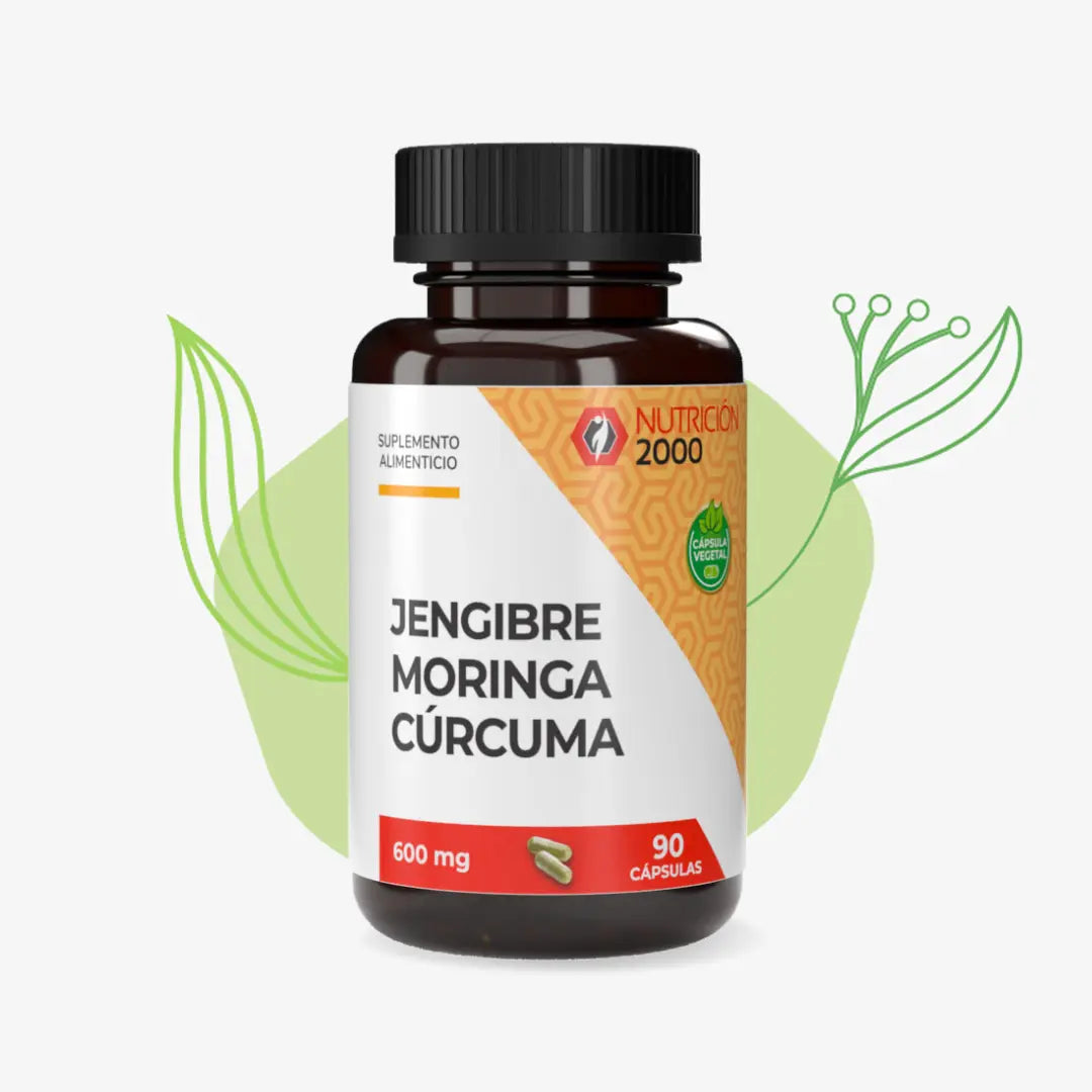 Jengibre Moringa y Cúrcuma 90 Cápsulas Nutrición 2000