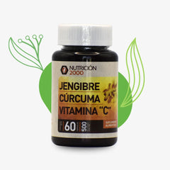 Jengibre Curcuma Vitamina C - Nutrición 2000