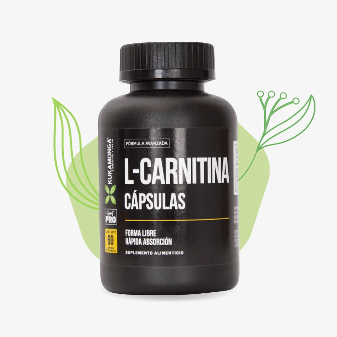 L-Carnitina - 60 Cápsulas 750 Mg - KUKAMONGA