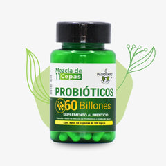 Probioticos 600 billones 60 cápsulas - PASIGUARO