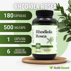 Rhodiola Rosea Premium Pura 180 Cápsulas De 500 Mg Dura 2 Meses | Momosie