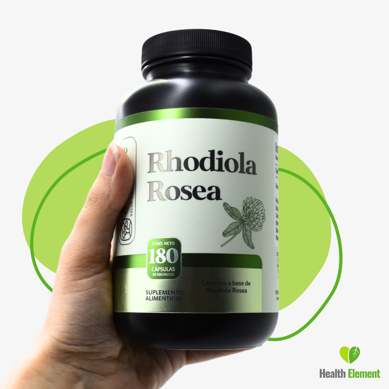 Rhodiola Rosea Premium Pura 180 Cápsulas De 500 Mg Dura 2 Meses | Momosie