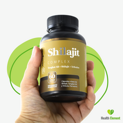 Shilajit Complex + Tribulus Terrestis + Tongkat Ali | Shilajit 100% Puro 60 Cápsulas