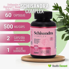 Schisandra Complex 60 cápsulas - MOMOSIE