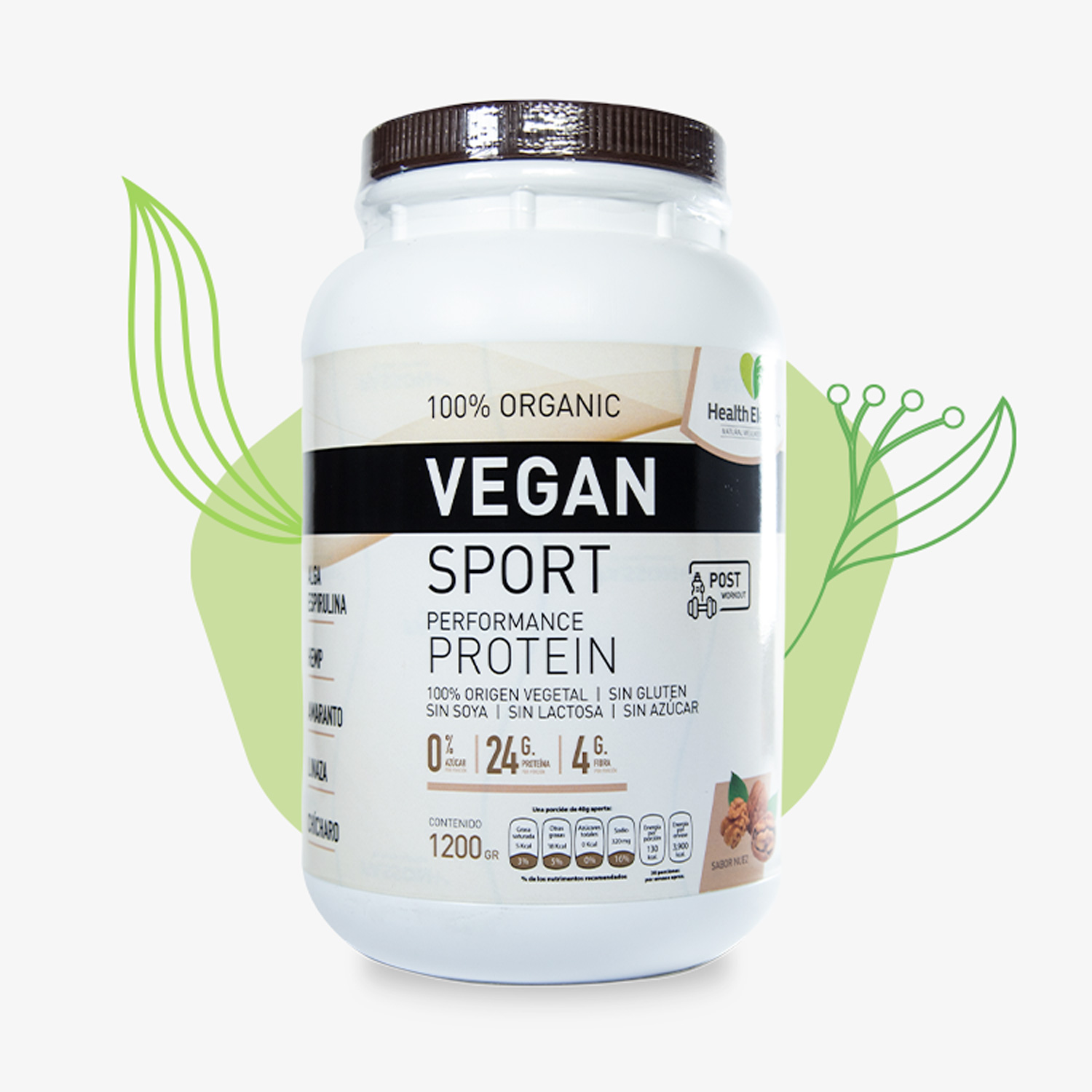Proteína vegana – VEGAN SPORT NUEZ 1200g