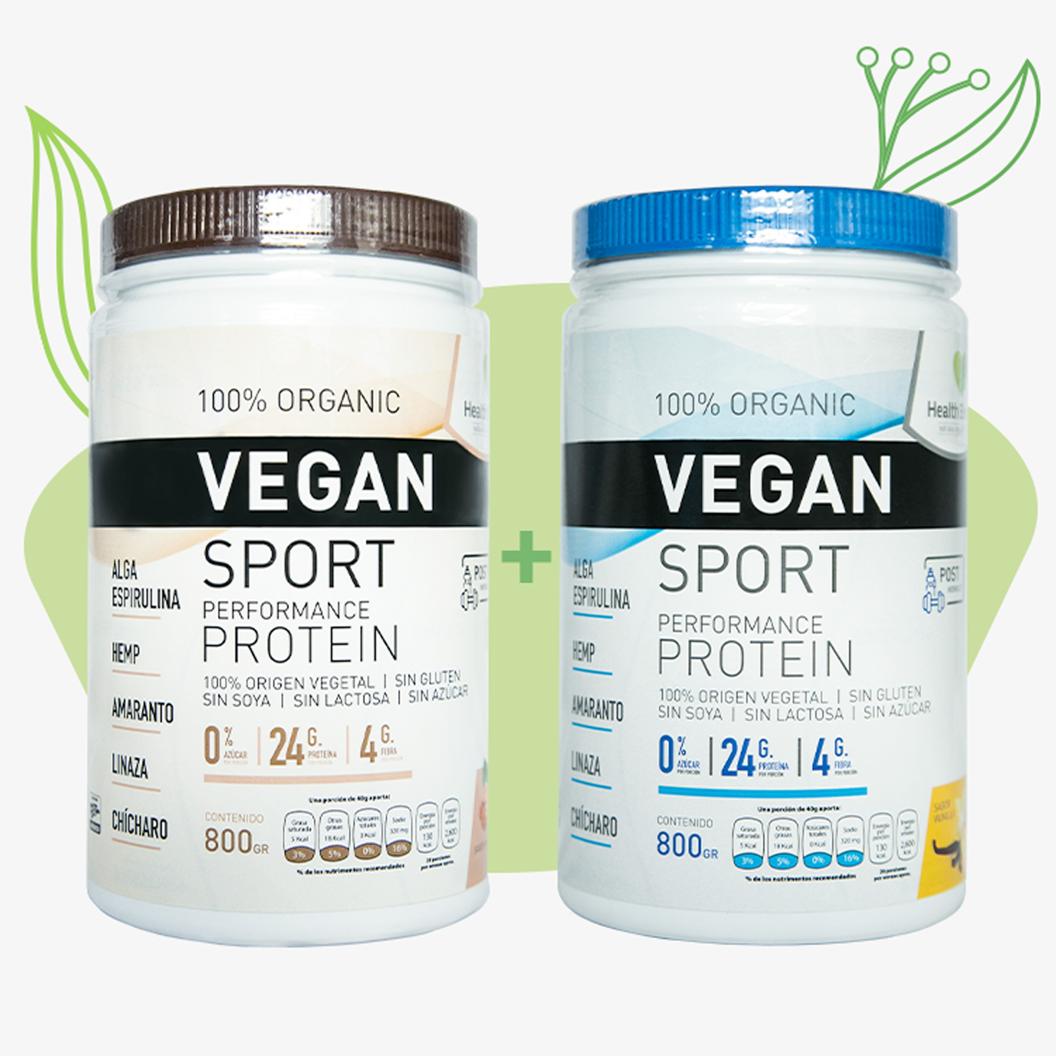 Proteina Vegana – VEGAN SPORT NUEZ + VAINILLA 800g