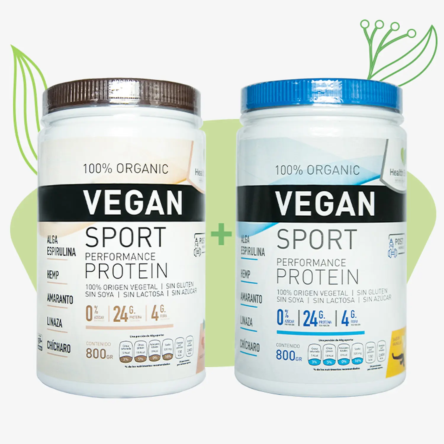 Proteína Vegana – VEGAN SPORT NUEZ + VAINILLA 800g