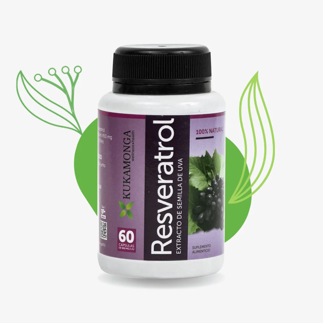 Resveratrol – 60 Cápsulas – KUKAMONGA