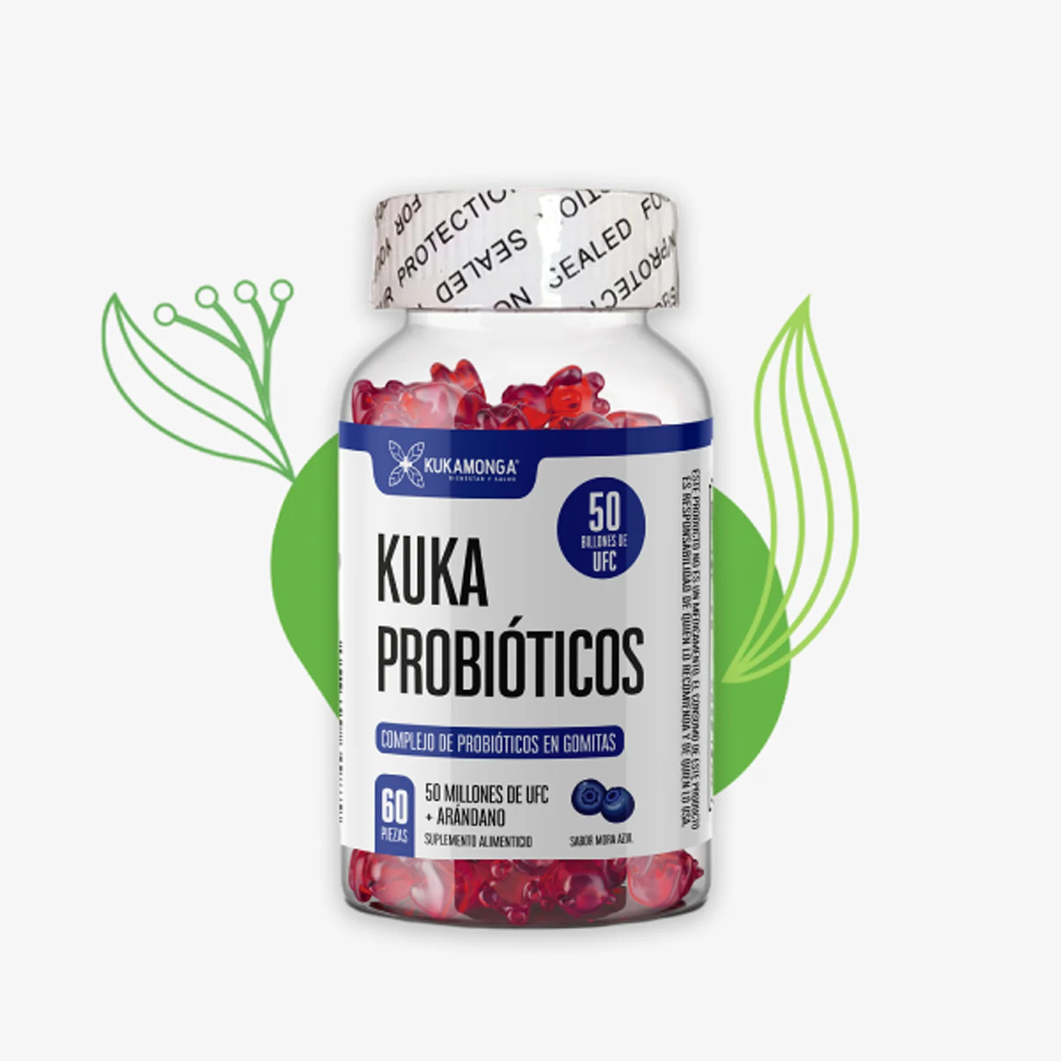 Kuka Probióticos – 60 Gomitas – Kukamonga